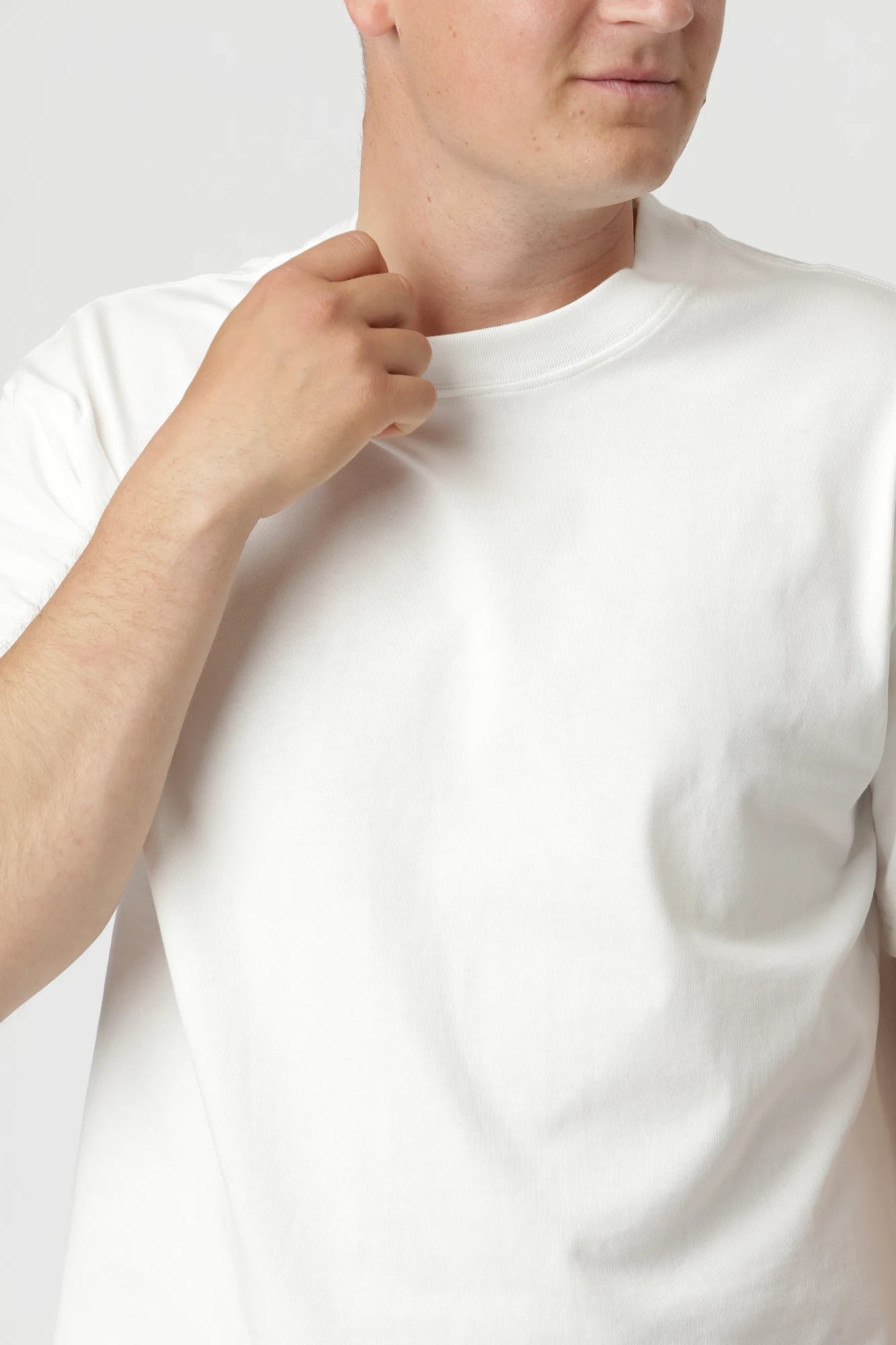 Premium Boxfit T-shirt, Hvid