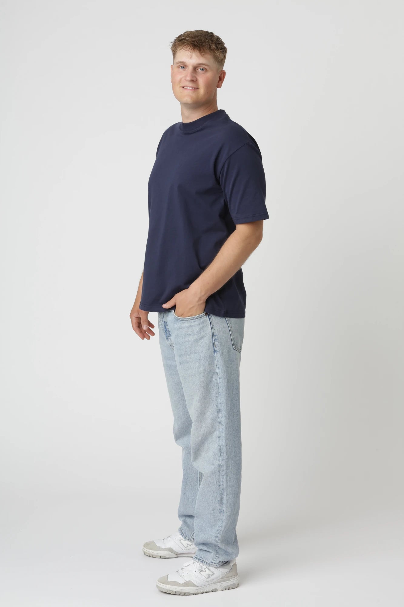 Premium Boxfit T-shirt, Navy