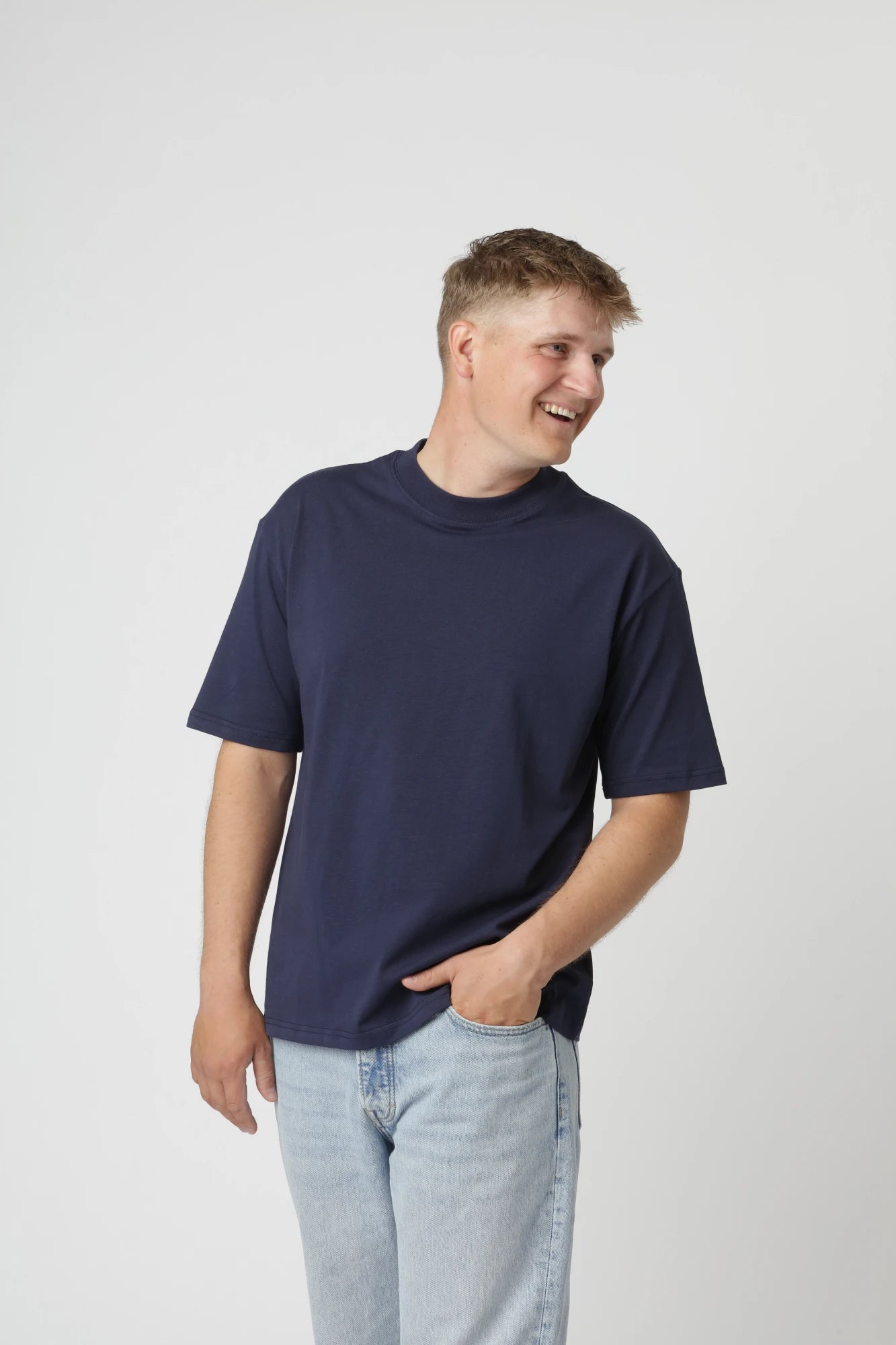 Premium Boxfit T-shirt, Navy