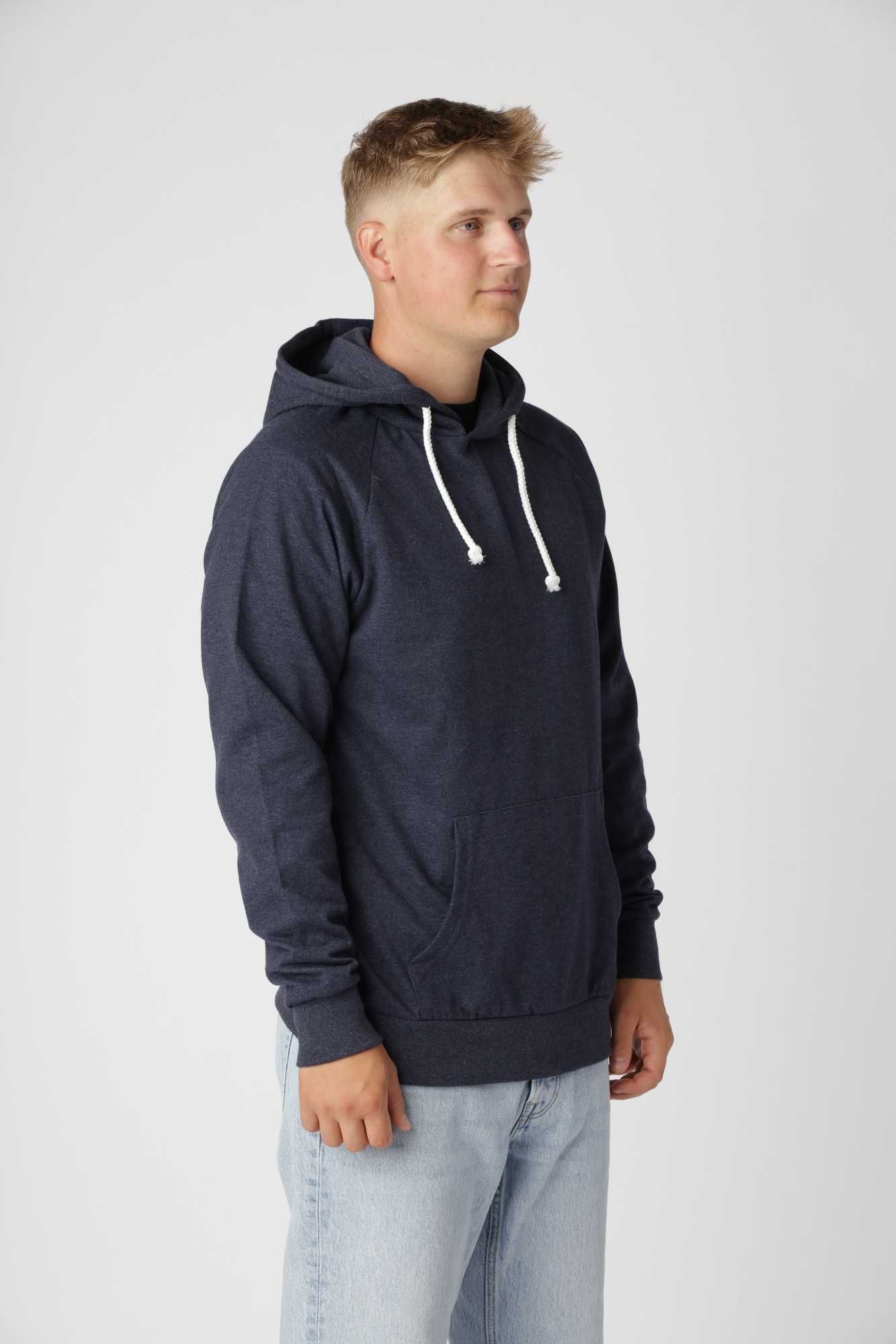 Basic Hoodie, Blå Grå