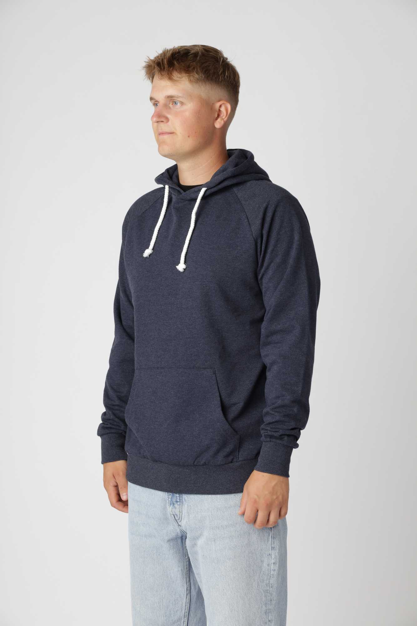 Basic Hoodie, Blå Grå