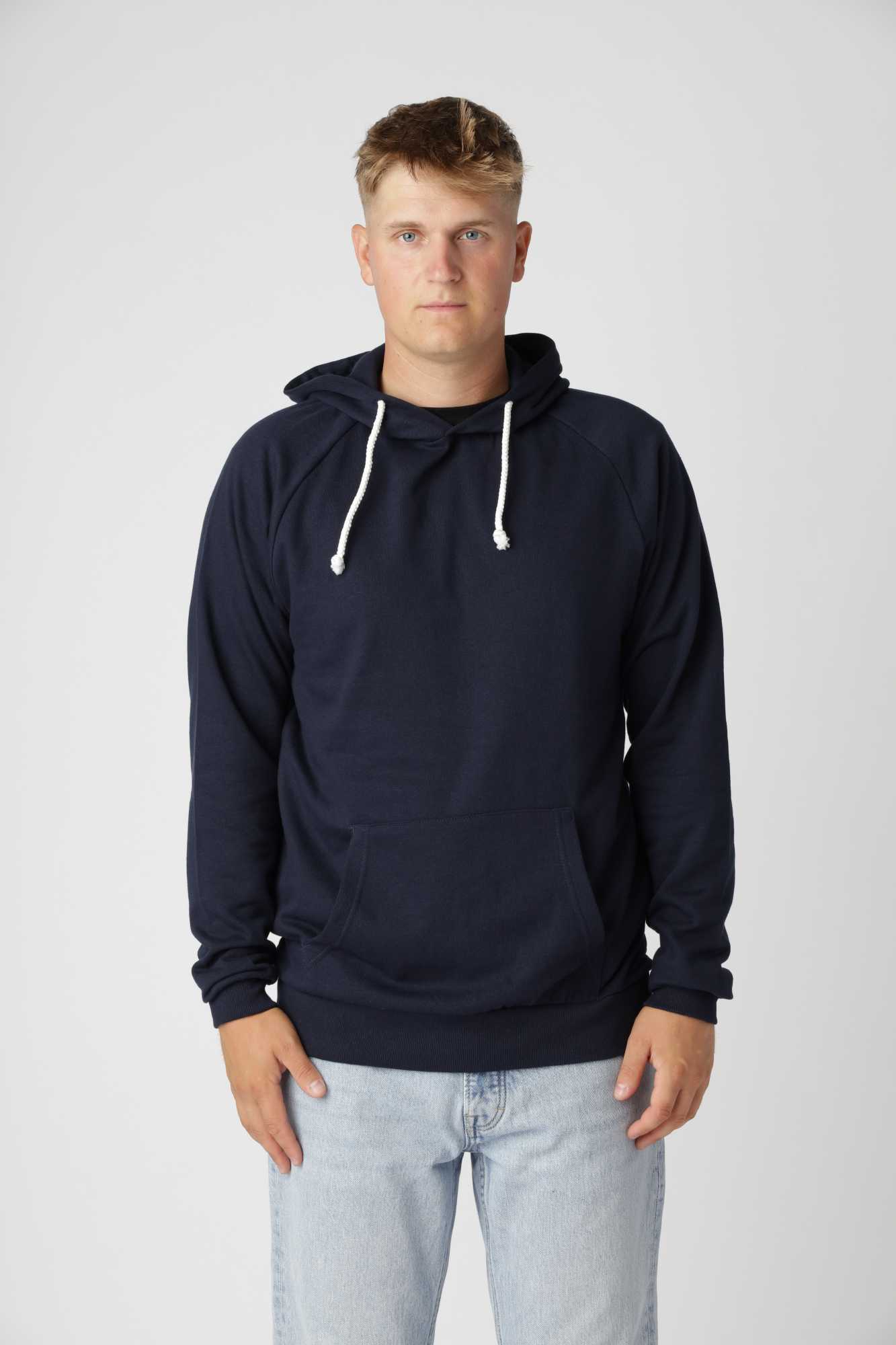 Basic Hoodie, Blå Navy