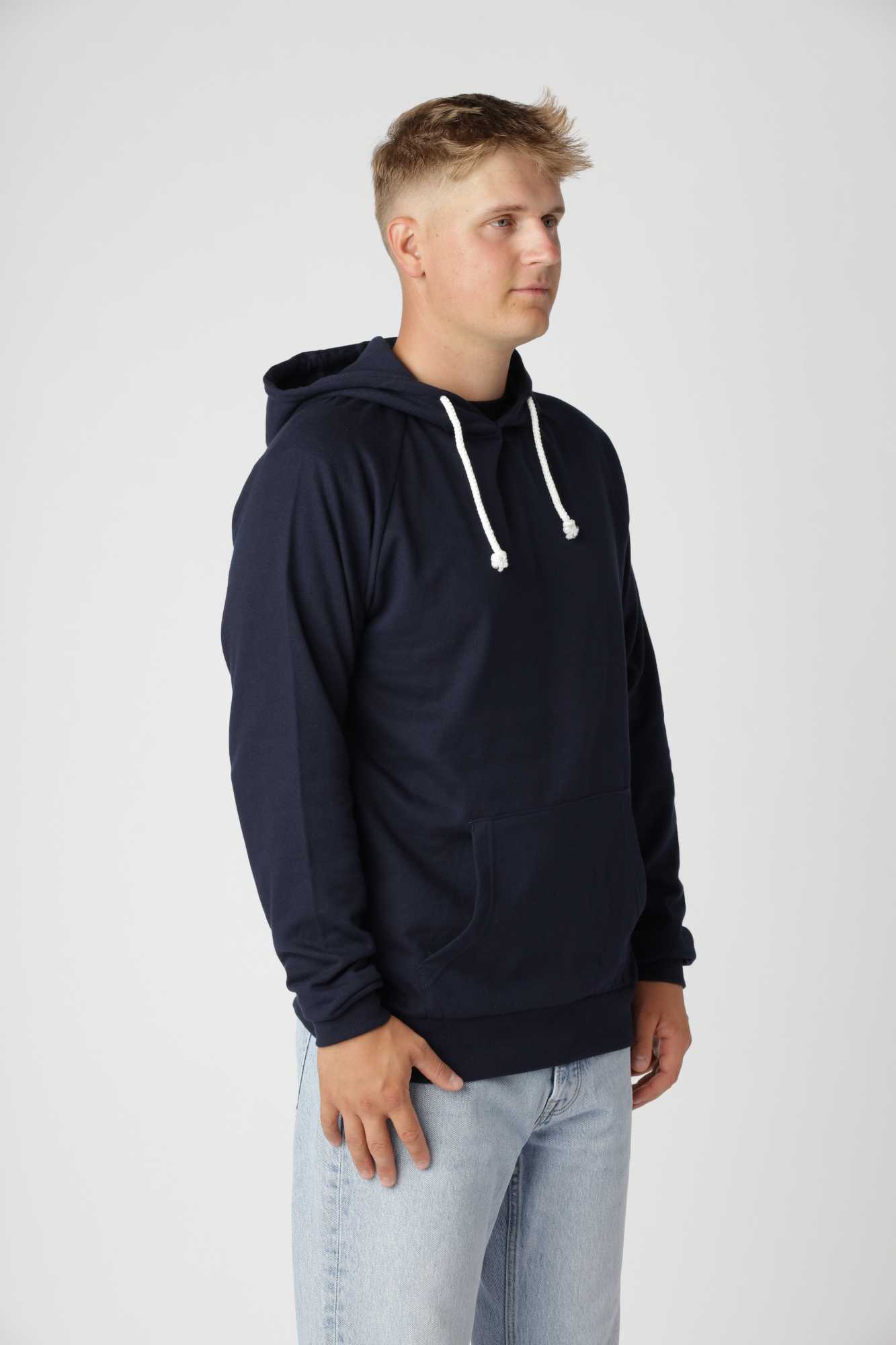 Basic Hoodie, Blå Navy