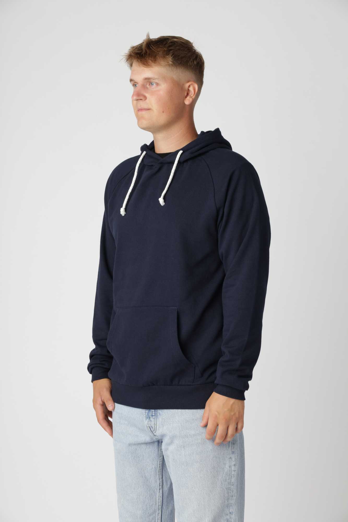 Basic Hoodie, Blå Navy