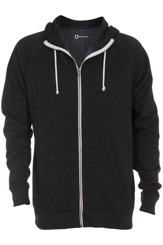Basic Zipup Hoodie Antracit