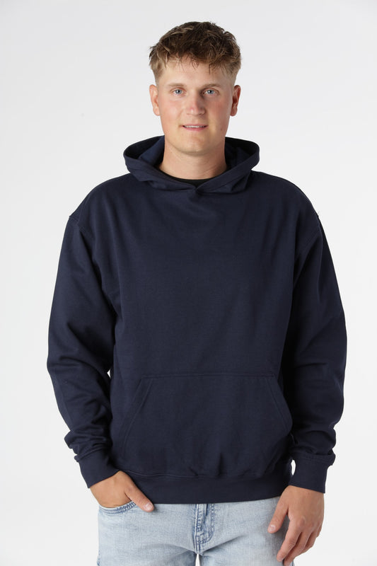 Klassisk Hoodie, Marinblå
