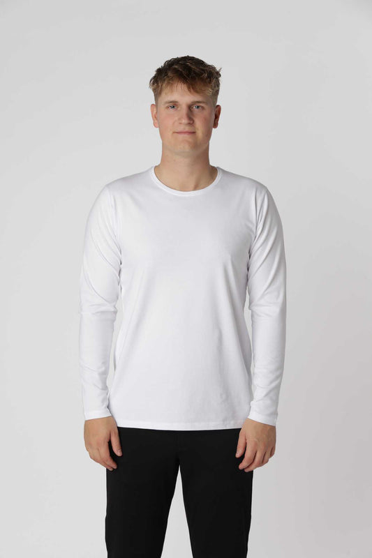 Shape langærmet, Hvid