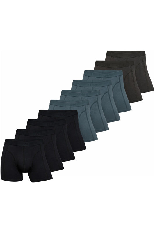 Bambuunderkläder 10-pack, Strumpbyxor - Claudio, Svart/Petroleum/Mocca