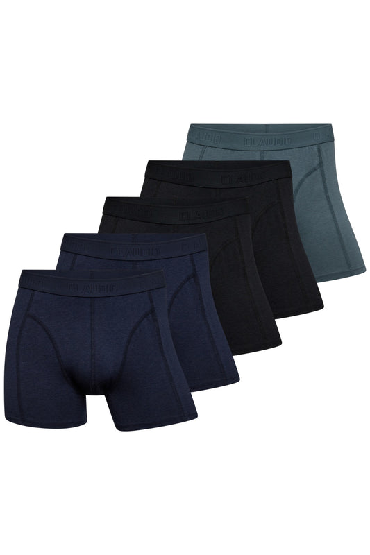 Bambukalsonger 5-pack strumpbyxor - Claudio, Svart/Marinblå/Petroleum