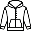 Hoodies med dragkedja